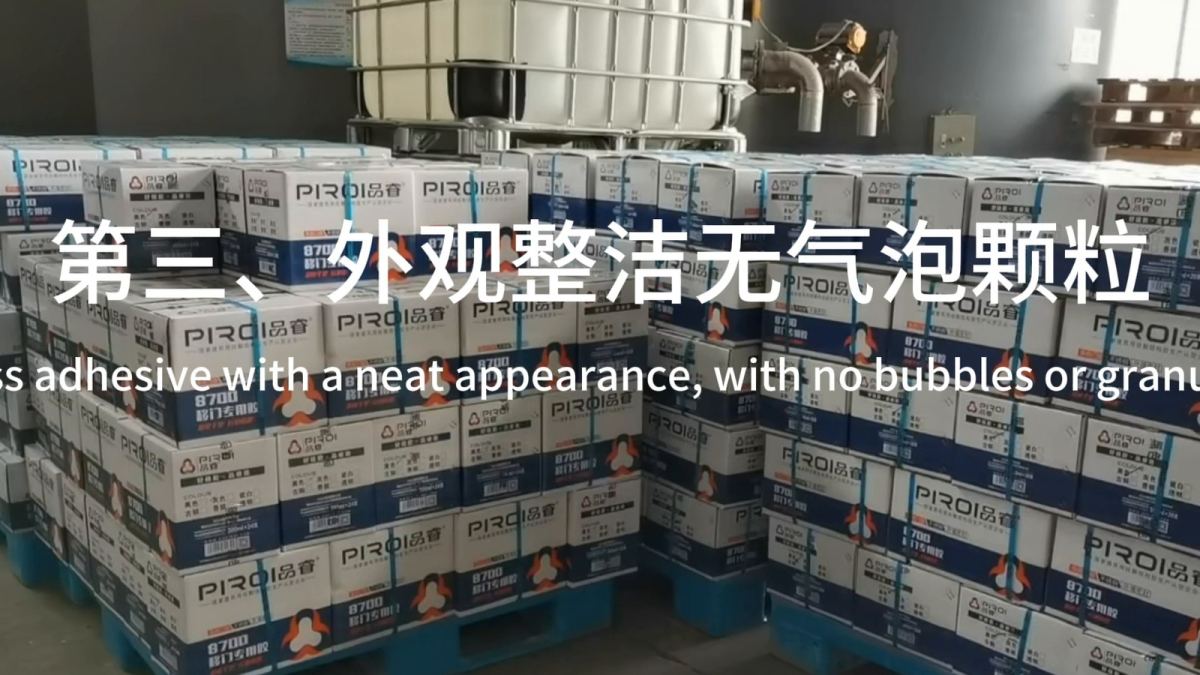 Export packing station preparing silicone sealant cartons for container shipment
